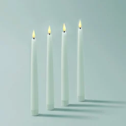 Infinity Wick Pastel Blue 9" Taper Candles, Set of 4