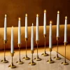 Infinity Wick White 9" Taper Candles, Set of 10