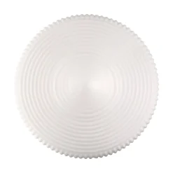 Jules Glass Flush Mount, Matte Black with Opal Glass