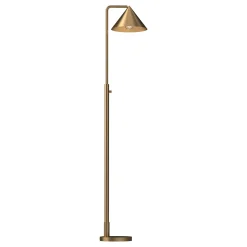 Juno Floor Lamp, Brushed Brass