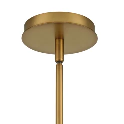 Levi 4-Globe LED Chandelier, Aged Brass