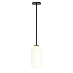 Liv 11" Opal Capsule Pendant, Matte Black
