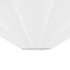 Liza Linen Semi-Flush Mount, White and Aged Brass