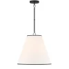 Luca Large 18" Conical Pendant, Matte Black