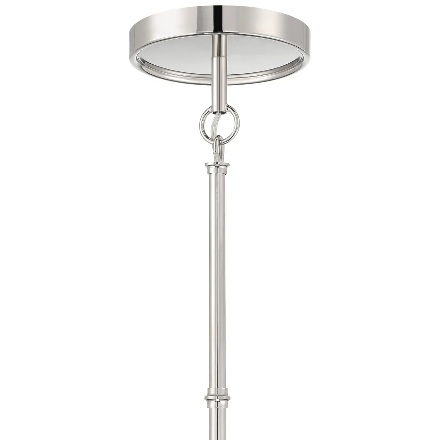 Luca Medium 15" Conical Pendant, Polished Nickel