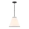 Luca Small 13" Conical Pendant, Matte Black