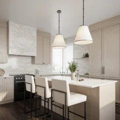 Luca Small 13" Conical Pendant, Matte Black