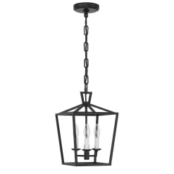 Open Box Anover Small Lantern Pendant, Matte Black