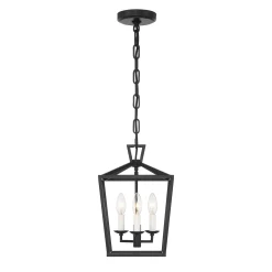 Open Box Anover Small Lantern Pendant, Matte Black