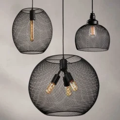 Open Box Bergen Globe Pendant, Matte Black
