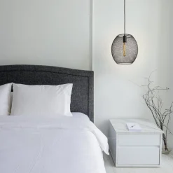 Open Box Bergen Oval Pendant, Matte Black