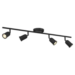 Open Box Bixby 32" 4-Light LED Fixed Track Light, Matte Black