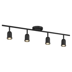 Open Box Bixby 32" 4-Light LED Fixed Track Light, Matte Black