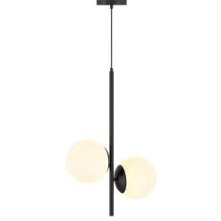 Open Box Castell 2 Globe LED Pendant, Matte Black