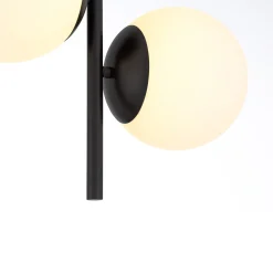 Open Box Castell 2 Globe LED Pendant, Matte Black