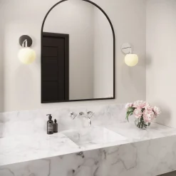 Open Box Castell Single Globe LED Vanity Light, Chrome