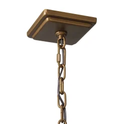 Open Box Cole Outdoor Hanging Light, Burnished Brass