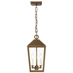Open Box Cole Outdoor Hanging Light, Burnished Brass
