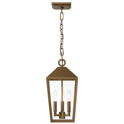 Open Box Cole Outdoor Hanging Light, Burnished Brass