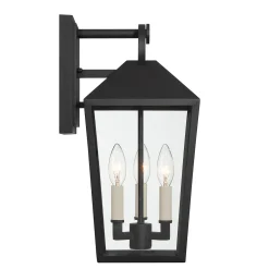 Open Box Cole Outdoor Wall Light, Medium, Black