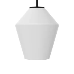 Open Box Eva 9" Opal Diamond Pendant, Matte Black