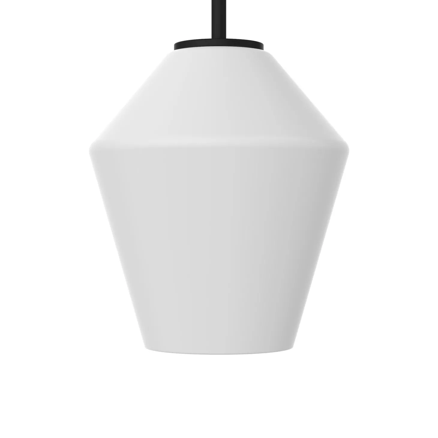 Open Box Eva 9" Opal Diamond Pendant, Matte Black