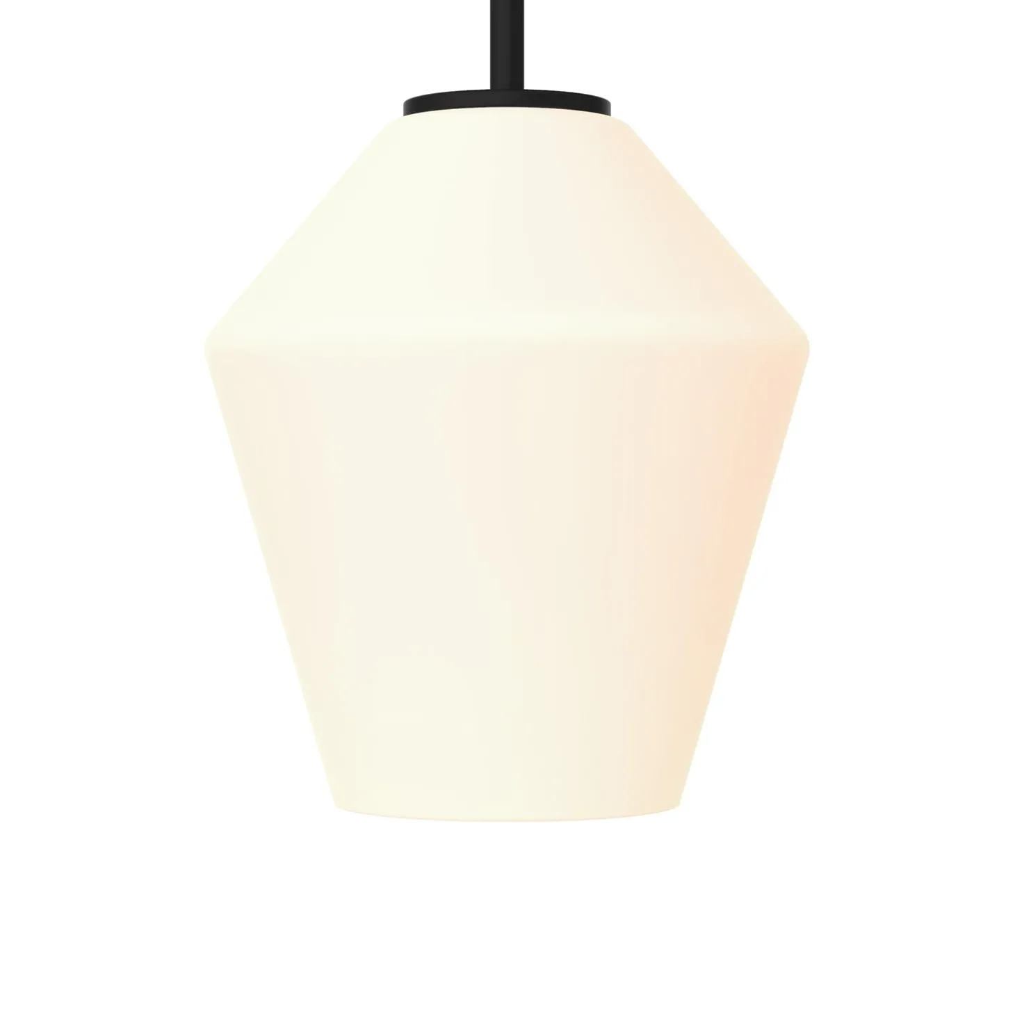 Open Box Eva 9" Opal Diamond Pendant, Matte Black