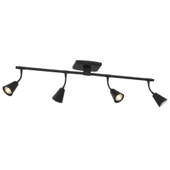 Open Box Hudson 32" 4-Light LED Fixed Track Light, Matte Black