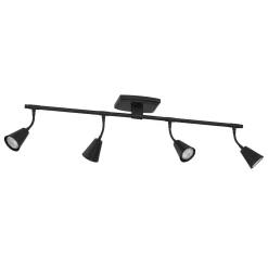 Open Box Hudson 32" 4-Light LED Fixed Track Light, Matte Black