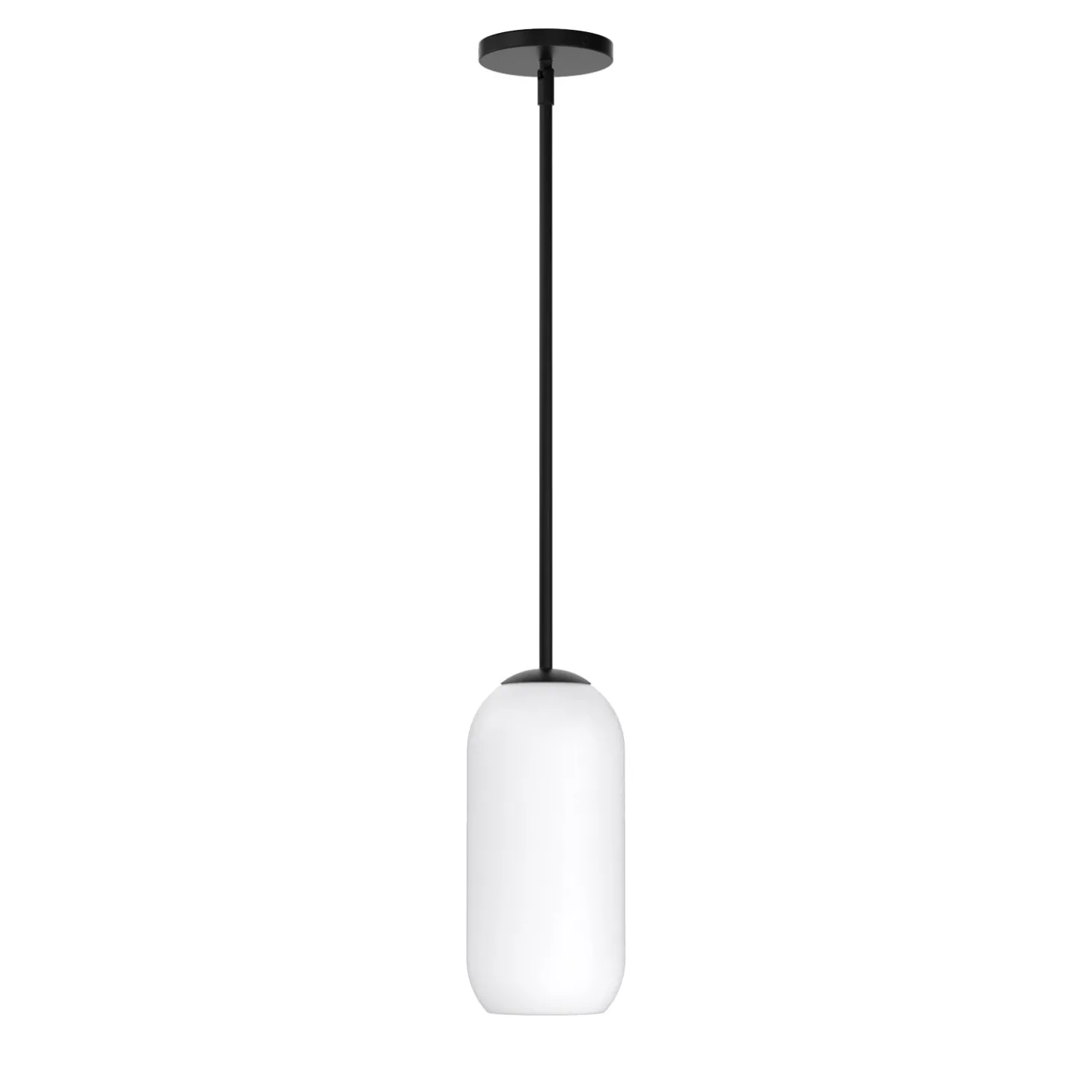 Open Box Liv 11" Opal Capsule Pendant, Matte Black