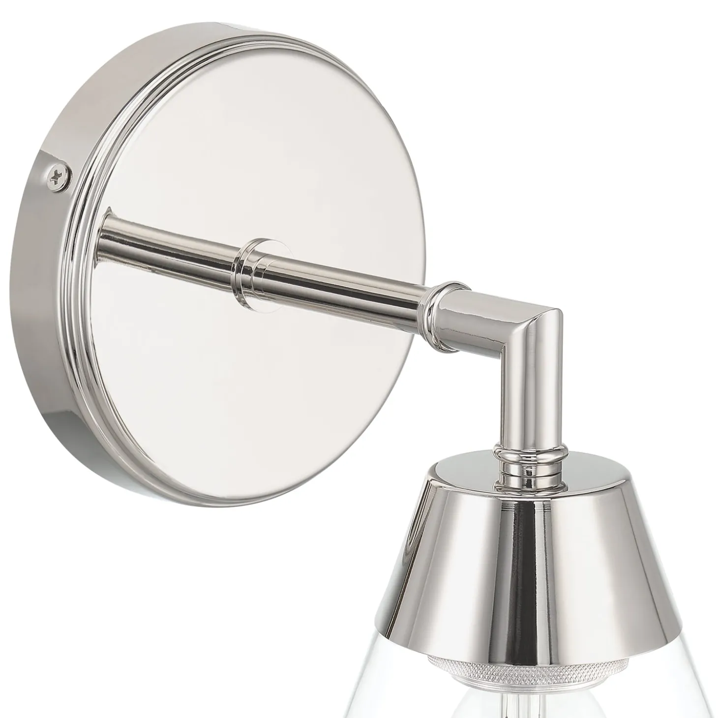 Open Box Owen 1-Light Vanity Wall Sconce, Polished Nickel