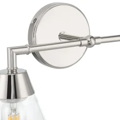 Open Box Owen 2-Light Vanity Wall Light, Polished Nickel