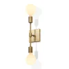 Open Box Prospect 2 Light Wall Sconce, Aged Brass