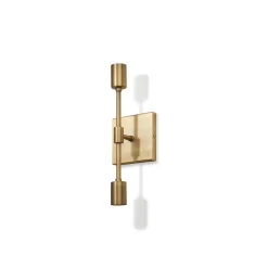 Open Box Prospect 2 Light Wall Sconce, Aged Brass