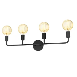 Open Box Prospect 4 Light Vanity, Matte Black