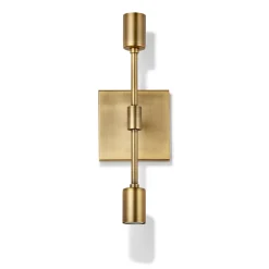Open Box Prospect 2 Light Wall Sconce, Aged Brass