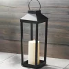 Open Box Ryder Solar Flameless Lantern, Medium