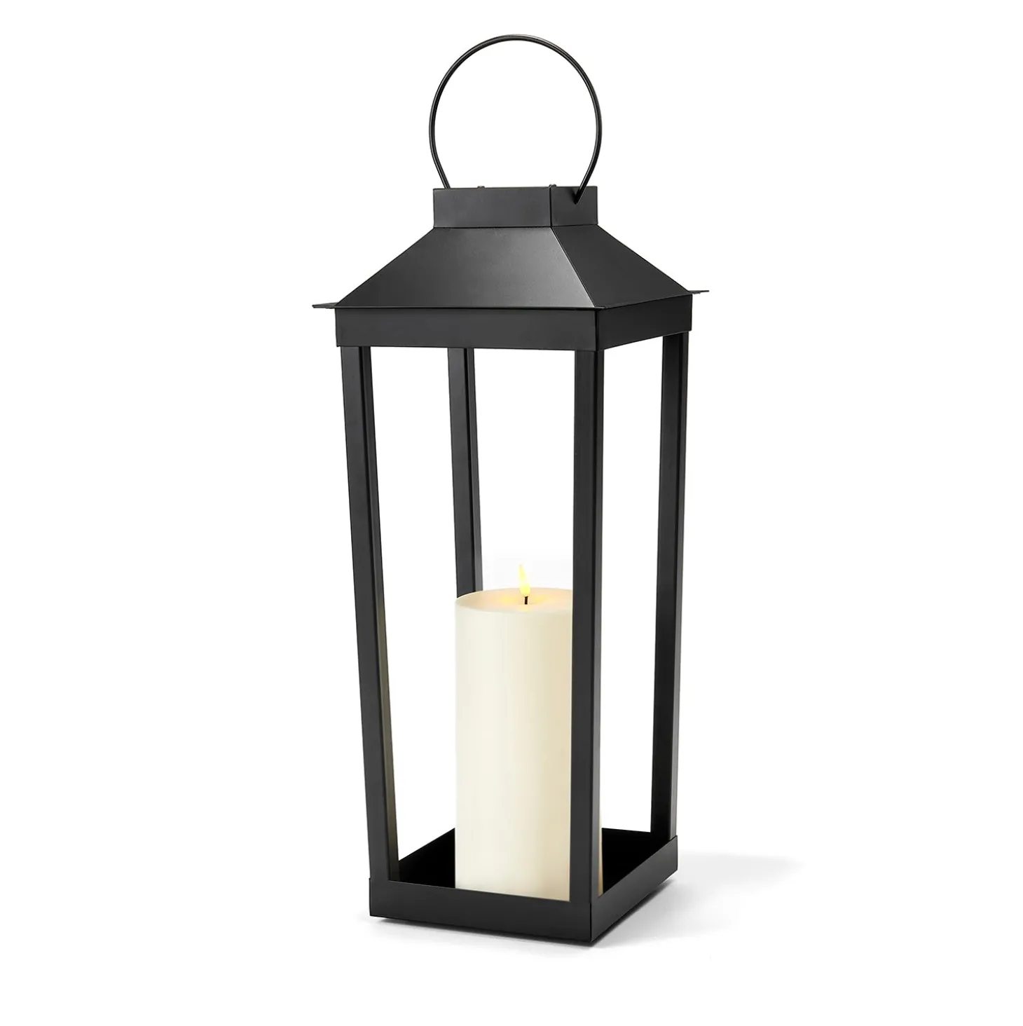 Open Box Ryder Solar Flameless Lantern, Medium