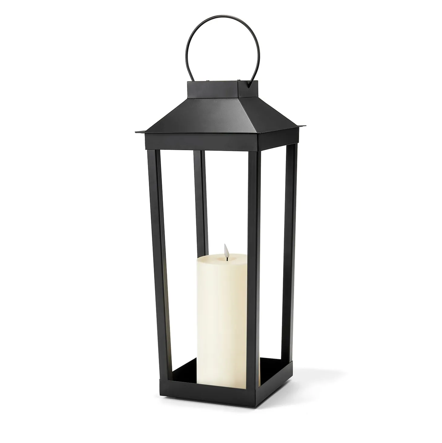 Open Box Ryder Solar Flameless Lantern, Medium