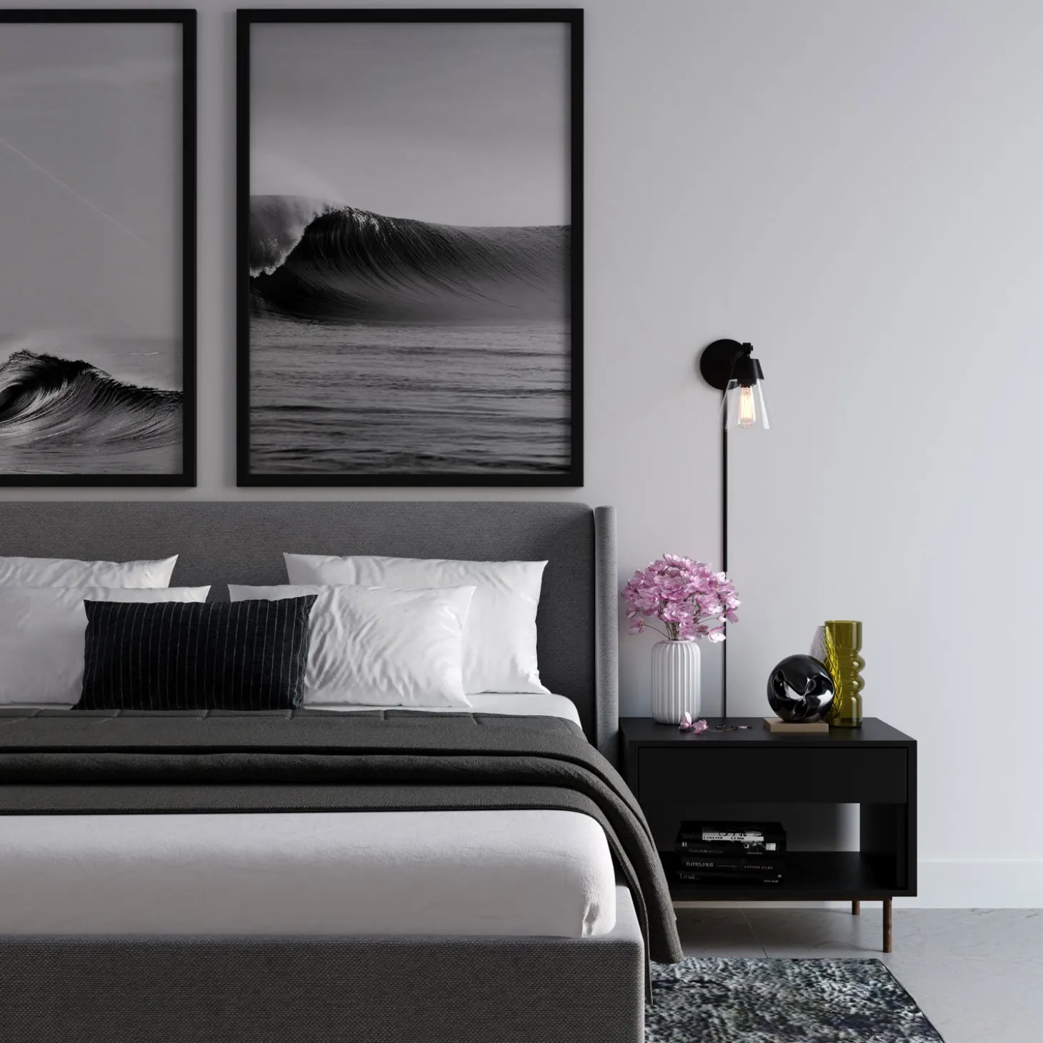 Owen Adjustable Plug-In Wall Sconce, Matte Black