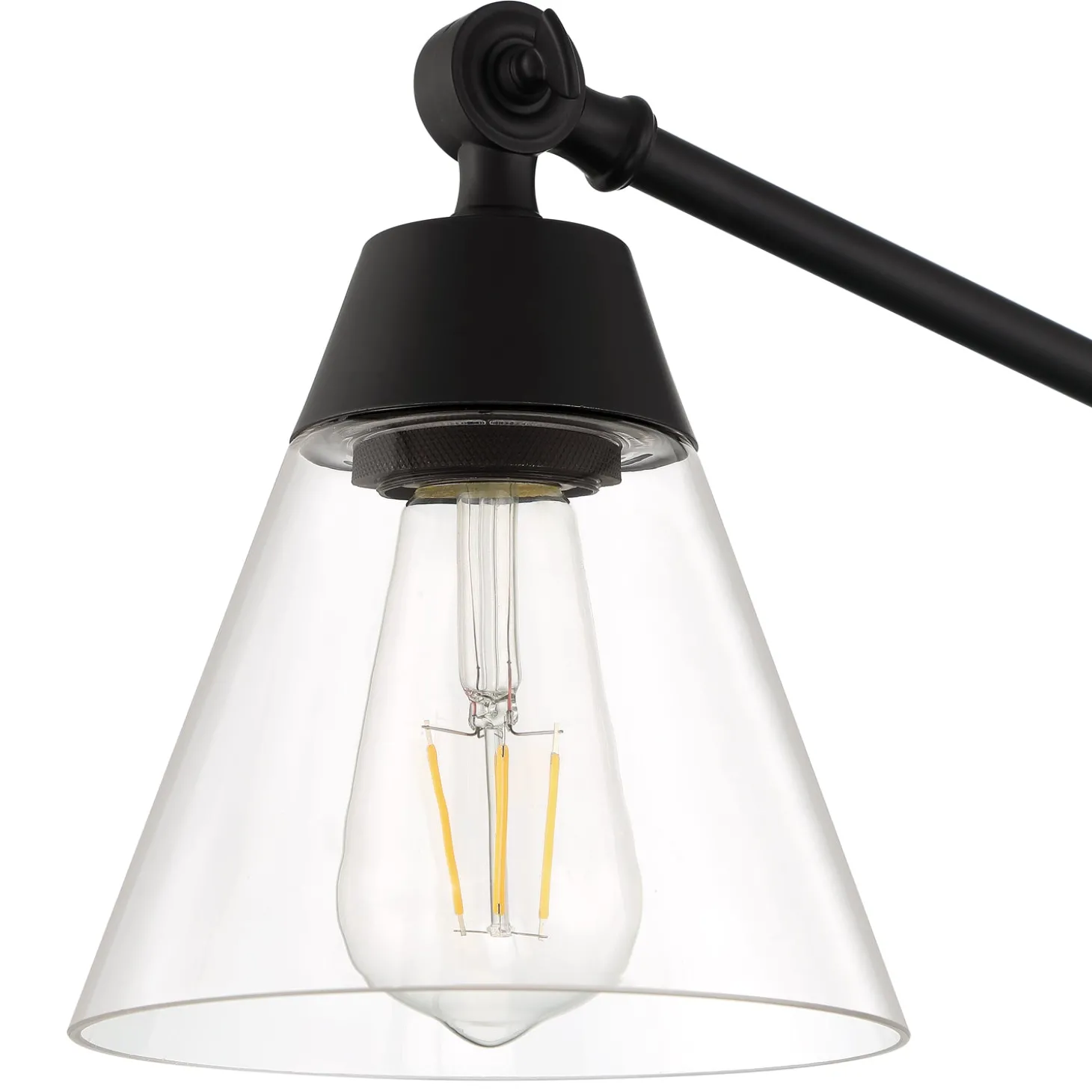 Owen Adjustable Plug-In Wall Sconce, Matte Black