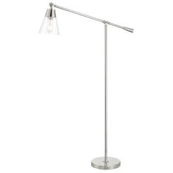 Owen Floor Lamp, Polished Nickel