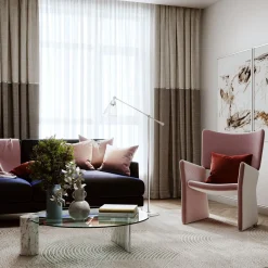 Owen Floor Lamp, Polished Nickel