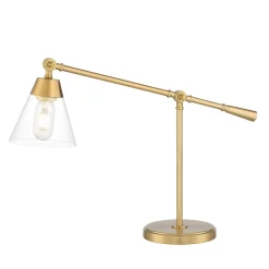 Owen Table Lamp, Satin Brass