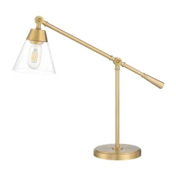 Owen Table Lamp, Satin Brass
