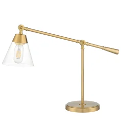 Owen Table Lamp, Satin Brass