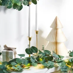 Pleated Paper Christmas Trees, Large Set of 2, Ivory