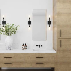 Prospect 2 Light Wall Sconce, Matte Black