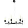 Prospect 6-Light Round Chandelier, Matte Black