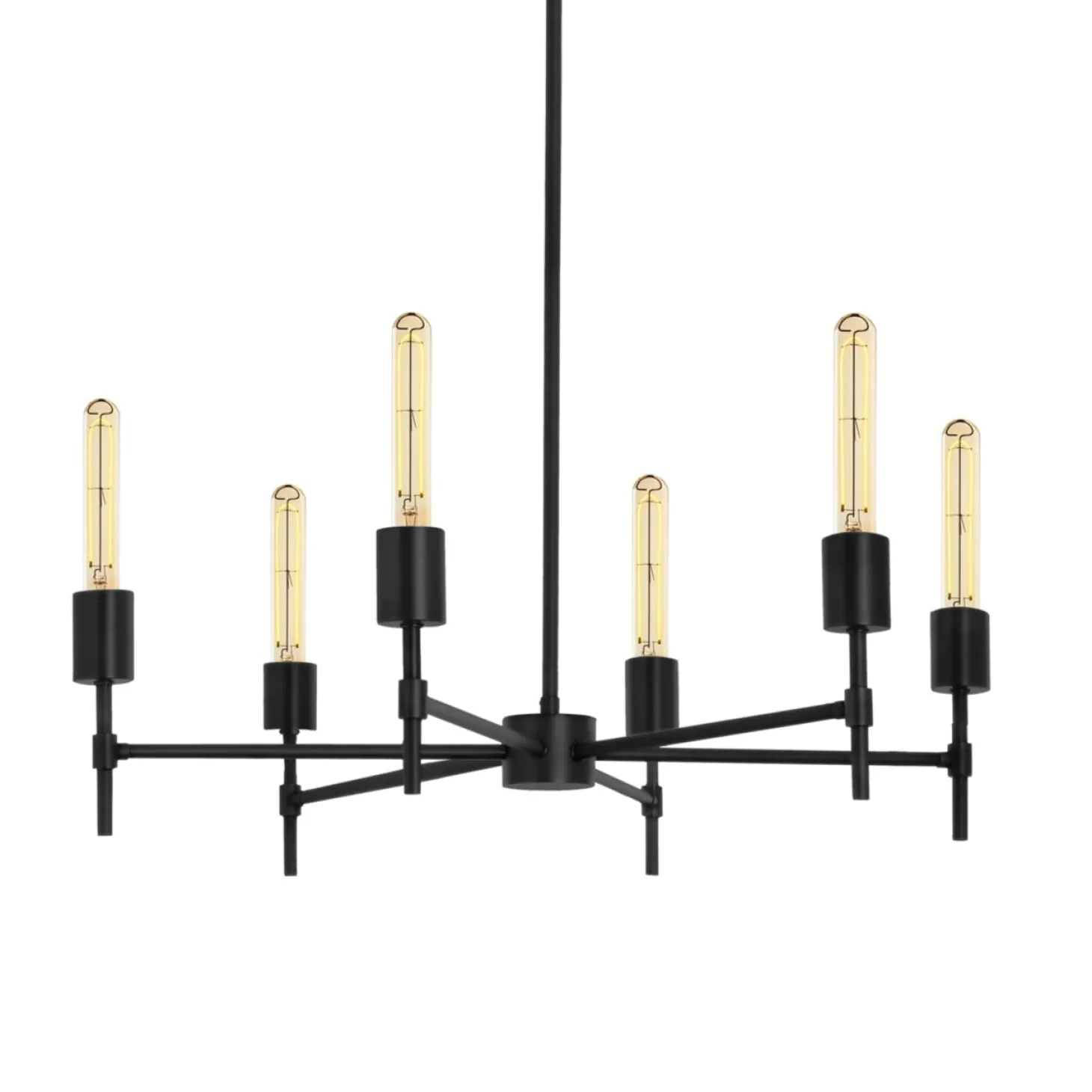 Prospect 6-Light Round Chandelier, Matte Black